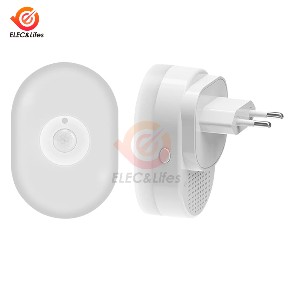 Wi-Fi Smart Led Night Light PIR Датчик движения ЕС Великобритания Подключаемый настенный светильник Теплый белый RGB Приложение для комнаты Голос для Alexa Google Home