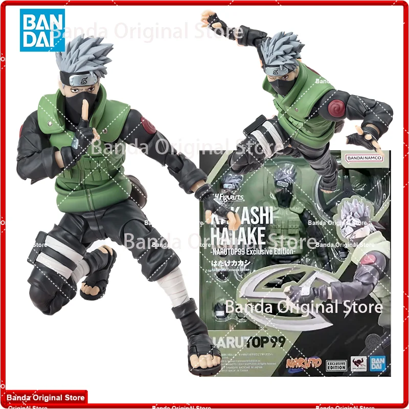 

Оригинальные фигурки Bandai S.H. Фигуртс SHF Kakashi Hatake NARUTOP99 SDCC Naruto аниме Коллекционные фигурки модели игрушки