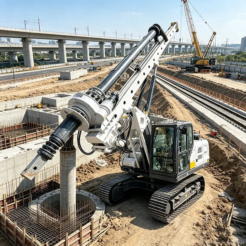 Self-propelled Rotary Drilling Rig Bored Pile Machine for Municipal Infrastructure Projects