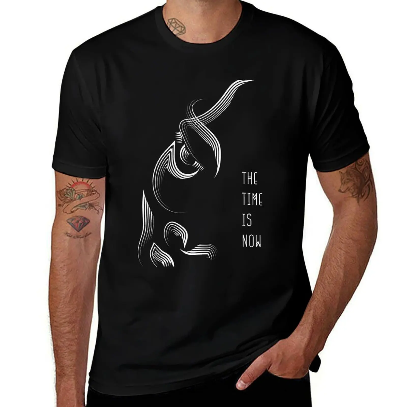 

The Time Is Now T-Shirt plus sizes cotton man t-shirts anime figures Aesthetic clothing compression shirt men