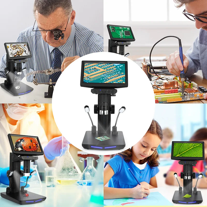 DP1920 7/10.1 "IPS شاشة 1600X مجهر رقمي لفحص ثنائي الفينيل متعدد الكلور لإصلاح الهاتف المحمول #2