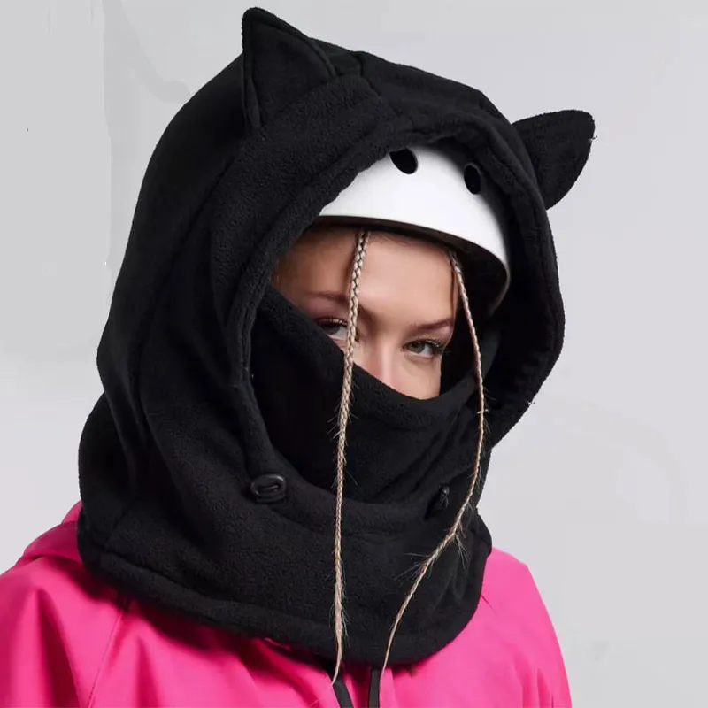 Creative Devil's Corner Cycling Neck Mask Hat 4-in-1 Balaclava Hat Winter Outdoor Sports Warm Men Women Winter Hats Unisex Cap