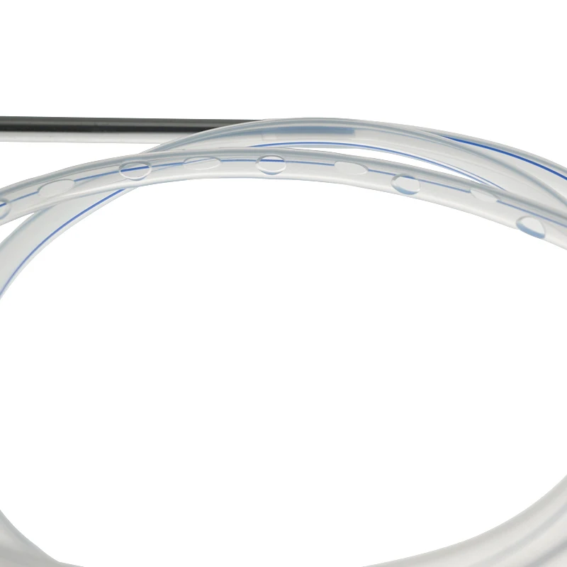 

BamuCare 10PCS Medical Silicone Round Perforated Drain Tube Drainage Tube with Needle For Wound Drainage Surgical Supplies