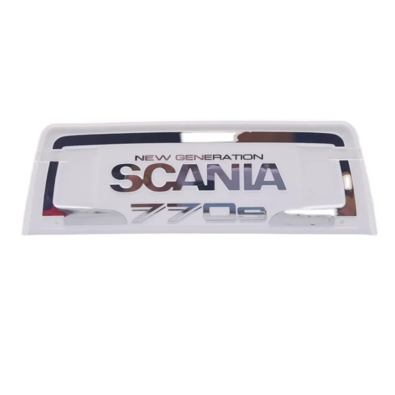 Metal Paste Back Front Stickers Decoration Parts for 1/14 Tamiya Truck Tractor Scania 56368 770s DIY RC Cars Tamiya LESU Part