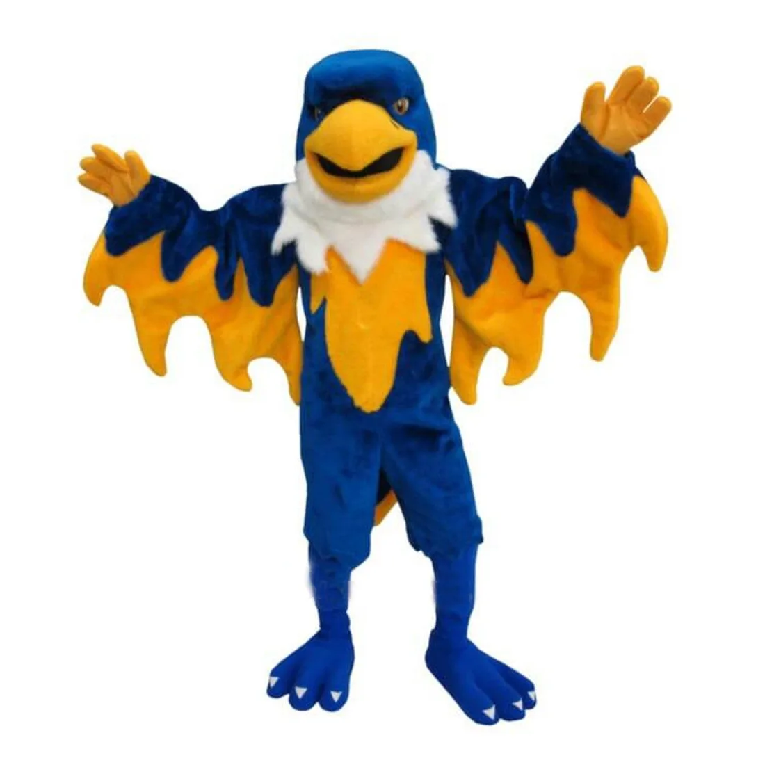 

Blue-Domineering-Falcon-Mascot-Costume Eagle Hawk College Sport Theme Cartoon Cosplay Fancy Dress Kits for Holiday Carnival