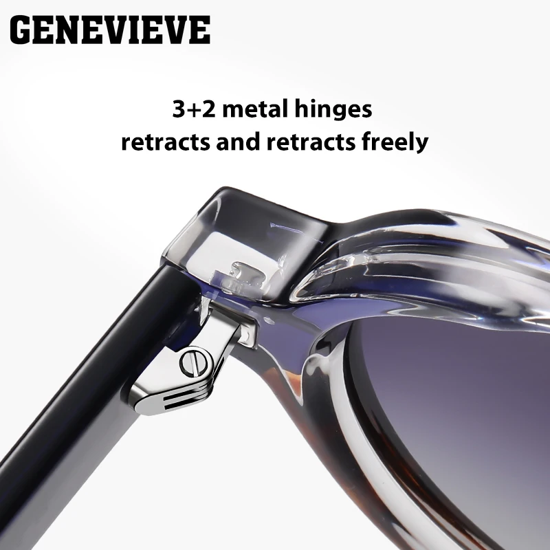 GENEVIEVE Fashion Small Frame Polarized Sunglasses Customizable Anti-blue Light Glasses Photochromic Glasses S31108