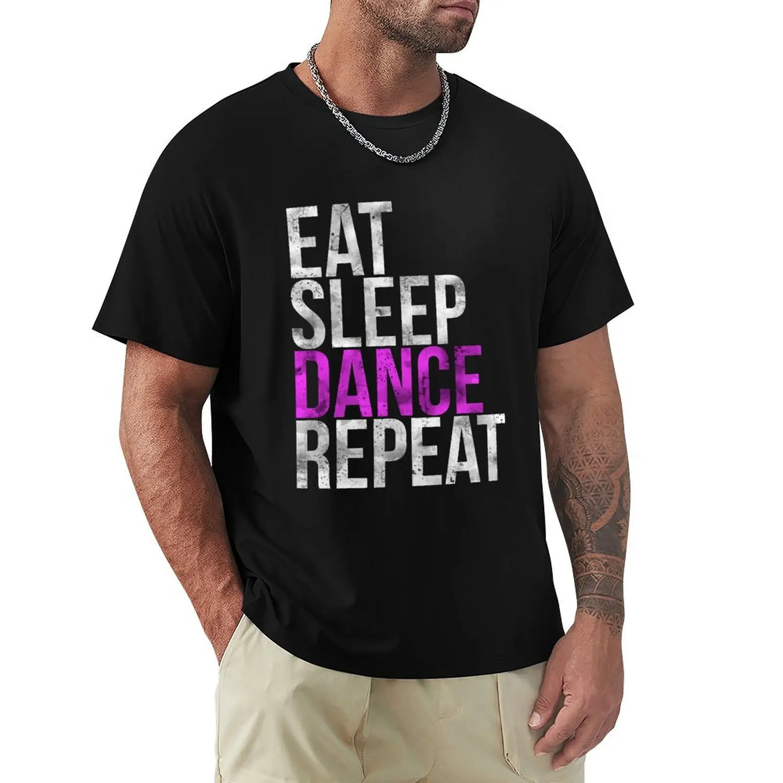 Eat Sleep Dance Repeat T-Shirt Dry Fit Running Short Sleeve Top