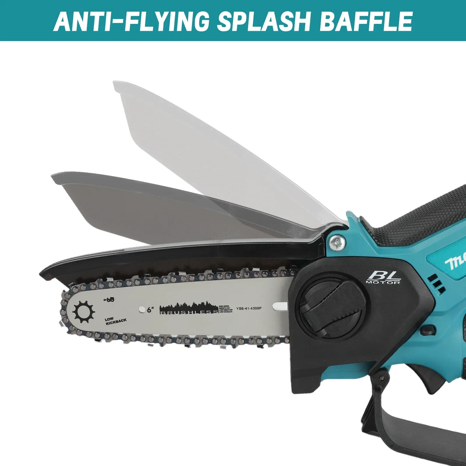 ماكيتا 18 فولت منشار سلسلة لاسلكي بدون فرش 20 مللي متر السكتة الدماغية 8.0 متر/الثانية سرعة مكافحة الطيران سبلاش يربك التشحيم التلقائي لتقليم الحديقة