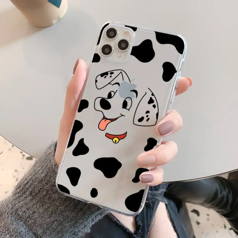 Disney 101 Dalmatians Dog Phone Case For iPhone 13 14 Pro Max XS XR 12 11 Pro 13 Mini 6 7 8 Plus Soft Clear Back Cover