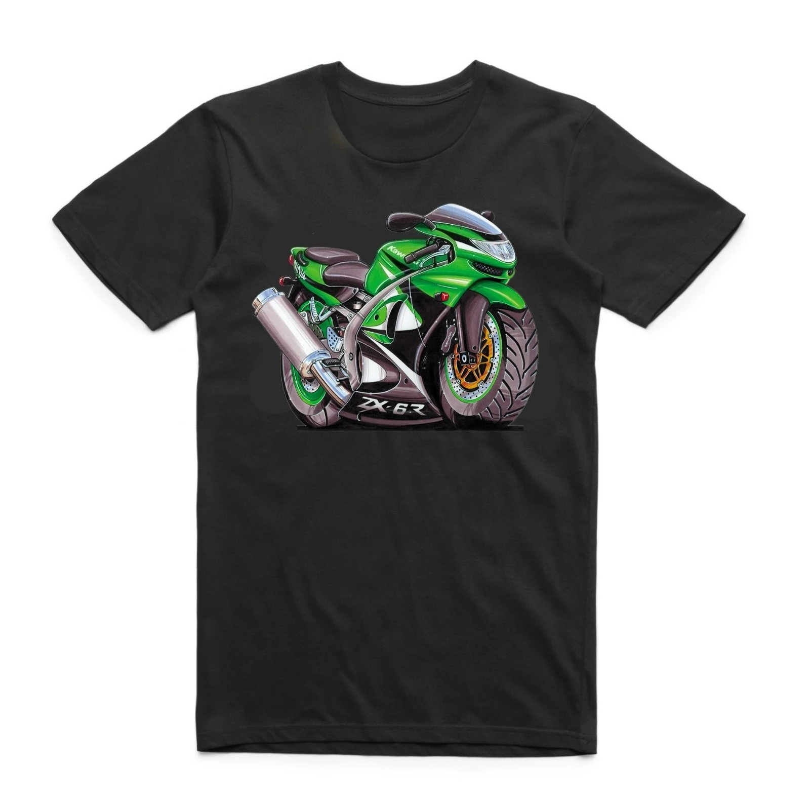 

Retro Japan Ninja ZX-6R Motorcycle Fans Gift T-Shirt 100% Cotton O-Neck Short Sleeve Summer Casual Mens T-shirt Rider Streetwear