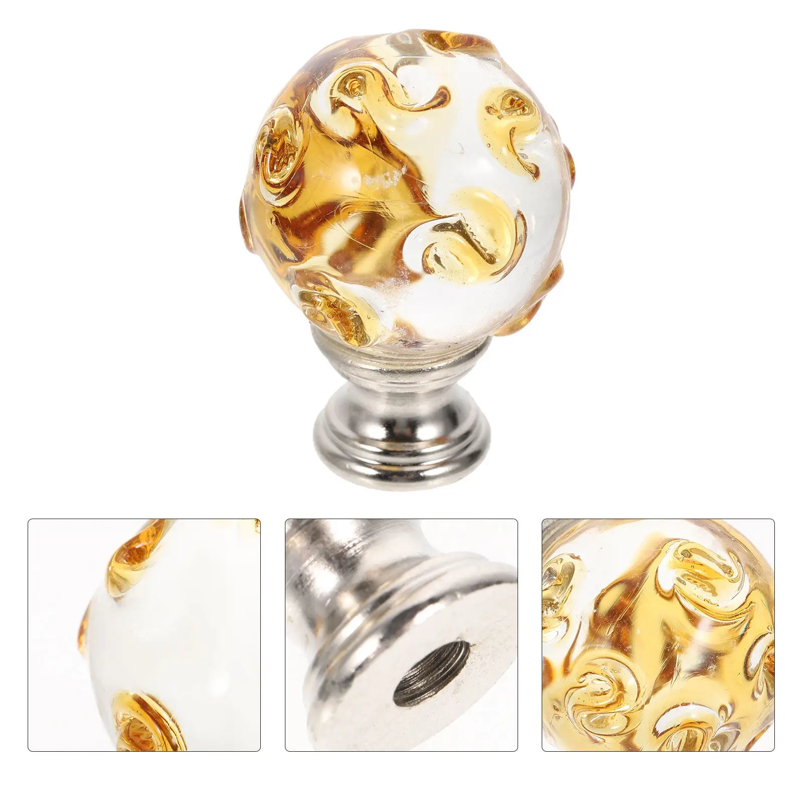 

Декоративный наконечник для лампы с полированной основой, прочный держатель для абажура, украшение для настольных, напольных светильников и люстр