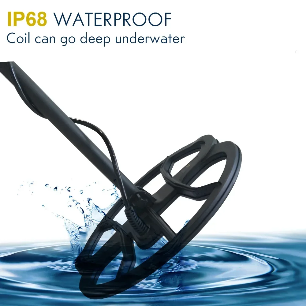 나사 포함 금속 탐지기 액세서리, 전문 방수 검색 코일, GT800 GT850 GX850 TC600, 19.2kHz, 11 인치