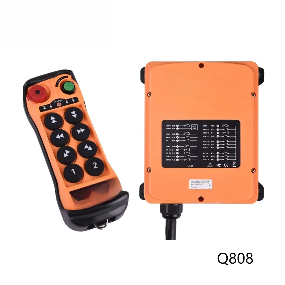8-Button IP65 waterproof two-speed crane remote control switch