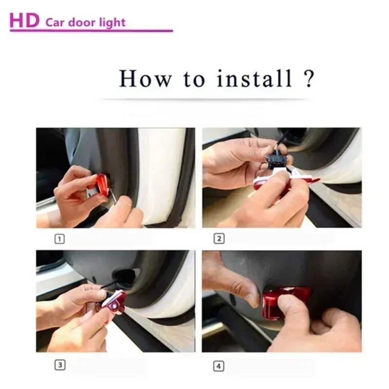 LED Car Door Welcome Lights Projector Ghost Shadow Courtesy Lamp For SEAT Toledo Alhambra Leon MK1 2005 2006 Car Accessories view 6