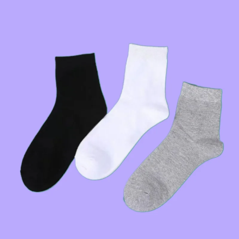 Calcetines de tubo medio transpirables para hombre, medias de negocios cómodas, absorción del sudor, alta calidad, 5/10 pares