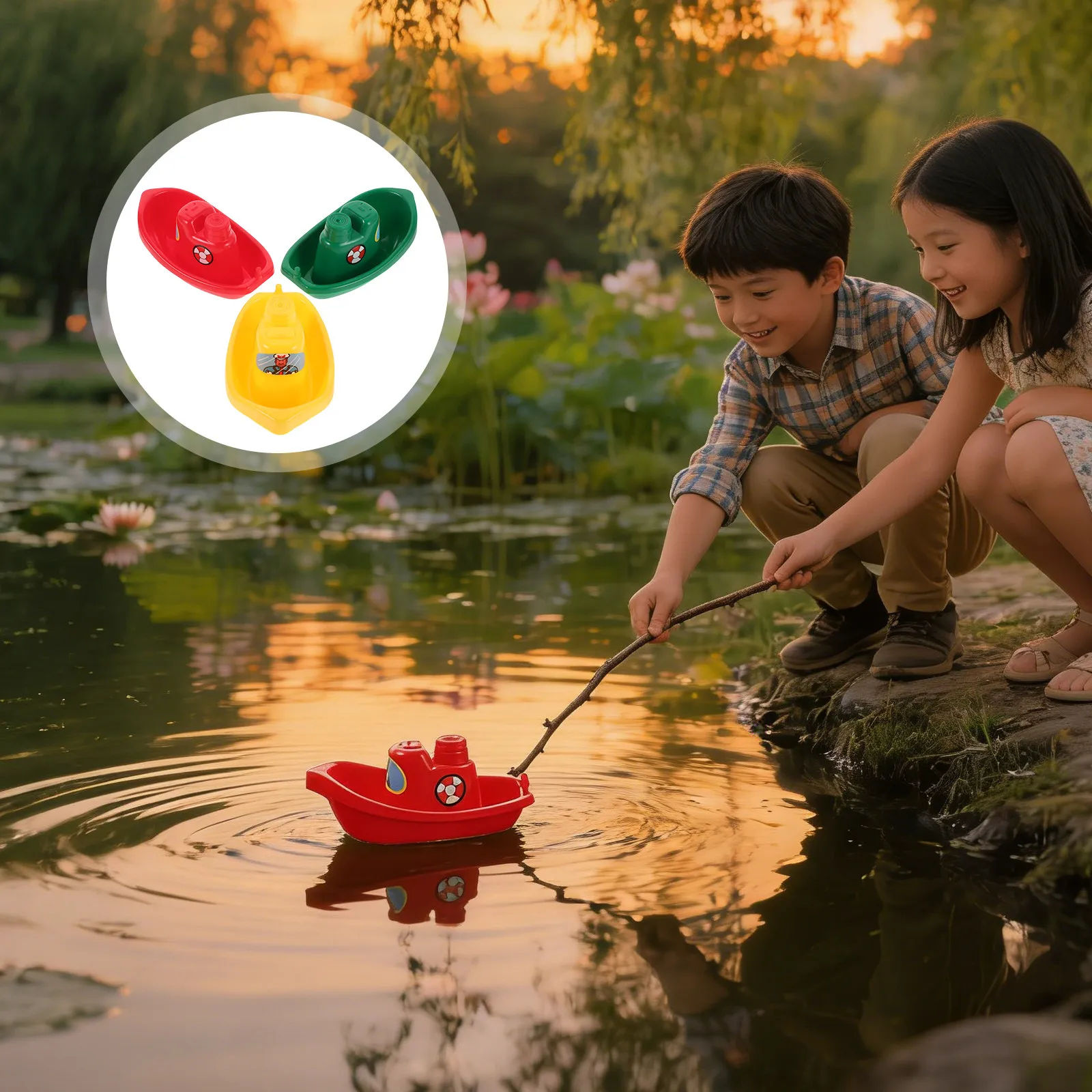 6 Stück schwimmende Segelboote aus Kunststoff, bunte Mini-Yachten für Kleinkinder, Wasserspiel, Pool, Strand, Segelboote für Kinder