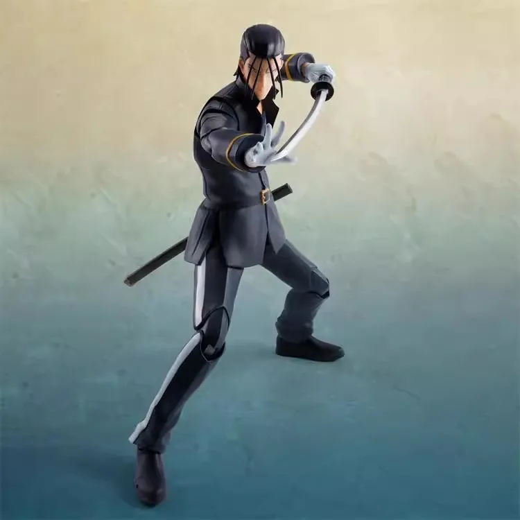 Original Bandai Sh Figuarts SHF Hajime Saito Figuras de ação Anime Modelo Coleção de brinquedos em estoque