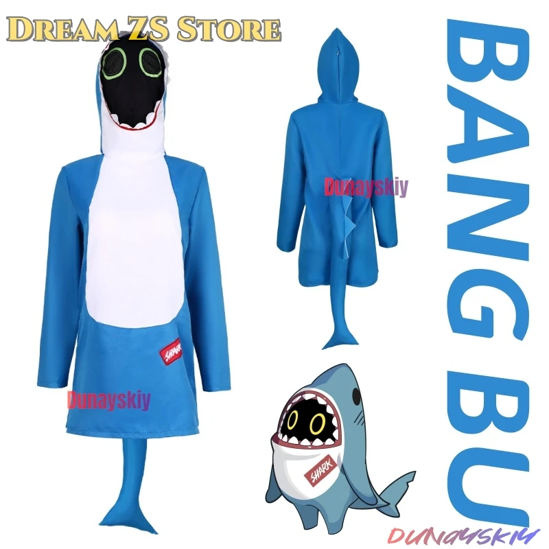 

Shark Bunny Cosplay Zenless Zone Zero Costume Full Jumpsuit With Shark Hood & Gloves For Halloween/Stage Performance