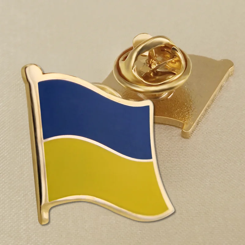 Ukraine Flag Lapel Pins Badges