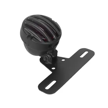 Luz de freno trasera de metal redonda negra para motocicleta Harley Bobber Chopper Custom 8 best sales Luz trasera Harley - №6