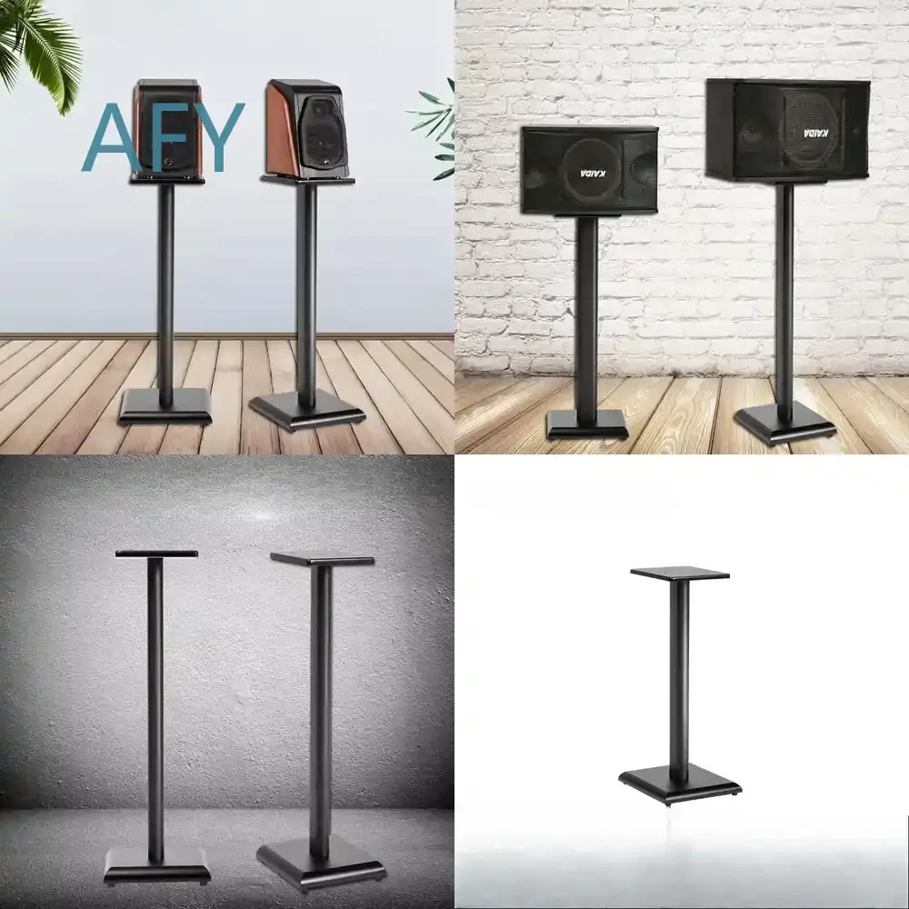 Wood Bookshelf Speaker Stands for Surround Sound Heavy Duty Floor Stands for 10 Inch Speakers for Speakers