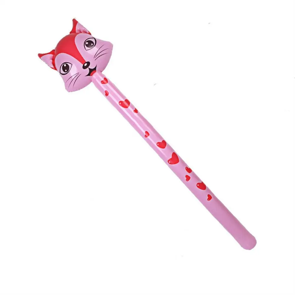 with Sound Inflatable Animals Stick Animal Theme Balloon Sticks Inflatable Hammer Sticks Jungle Safari Cartoon Inflatable Toys