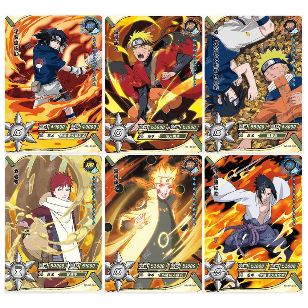 

KAYOU Naruto HR Card 40--80 Uchiha Sasuke Itachi Uzumaki Naruto Tsunade Obito Collection Card