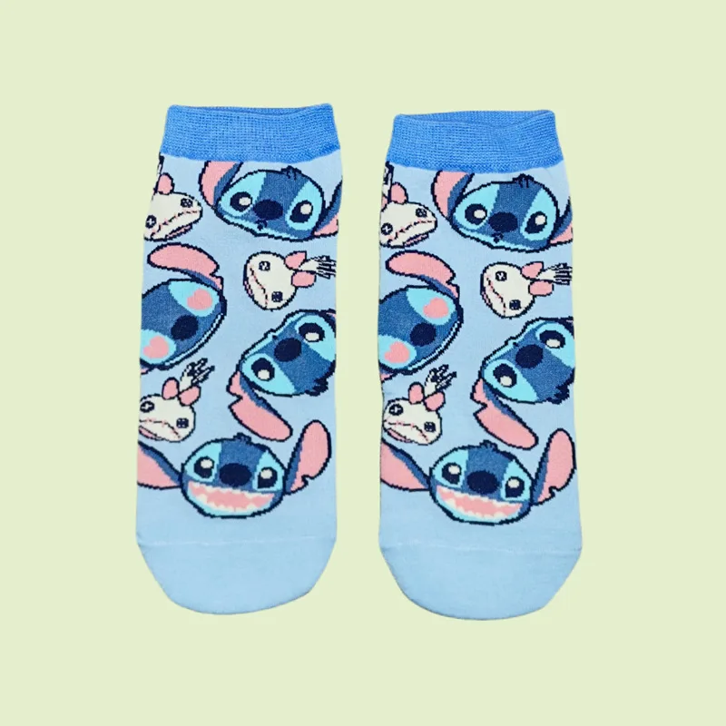 خمسة Paifor Stiddy لطيف غرزة الفتيات الصيف الكرتون أنيمي التطريز نمط تنفس لينة رائحة مقاومة مكافحة بيلينغ الجوارب #5