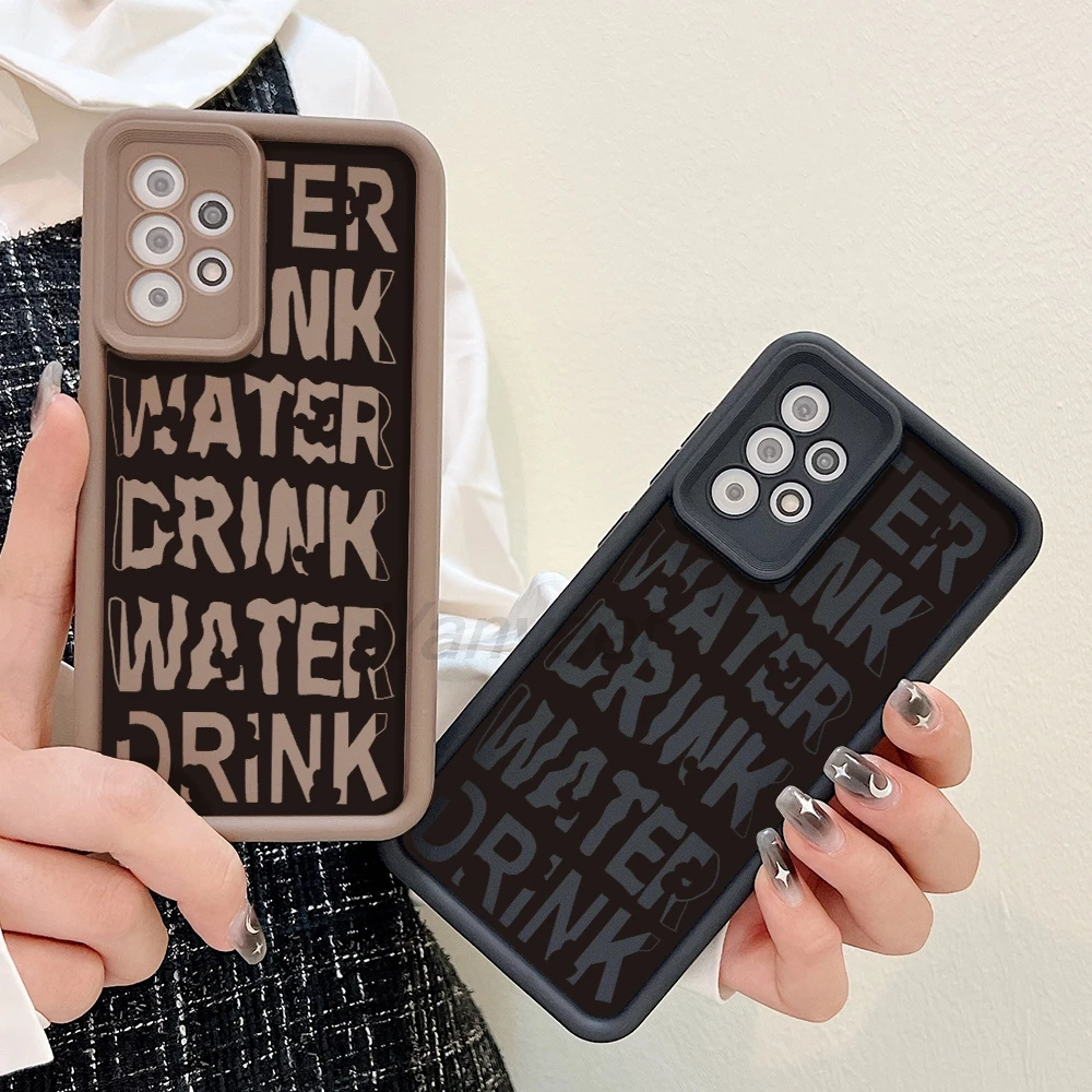 English letters Cover Funda For Samsung A57 5G A56 5G A37 A07 4G A17 Silicone For Samsung A32 4G A06 A36 A55 A73 5G Case Phone