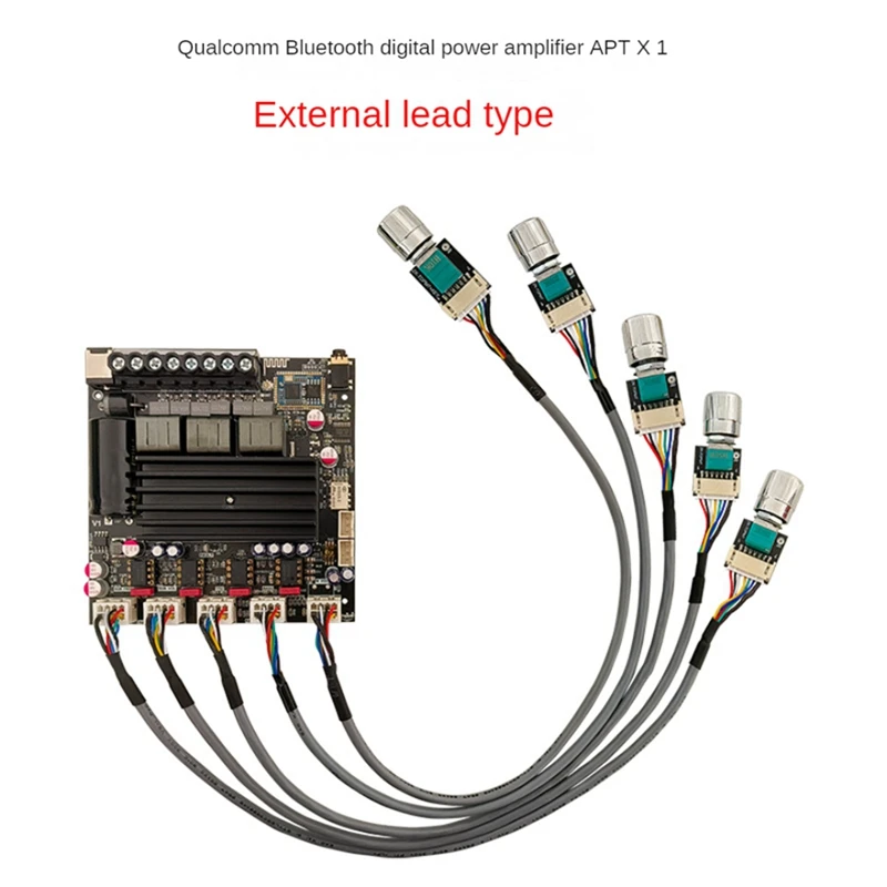 1 Piece Bluetooth Digital Power Amplifier Board Black PCB 2X100w+200W Subwoofer TPA3221 Amplifier Module With Leads