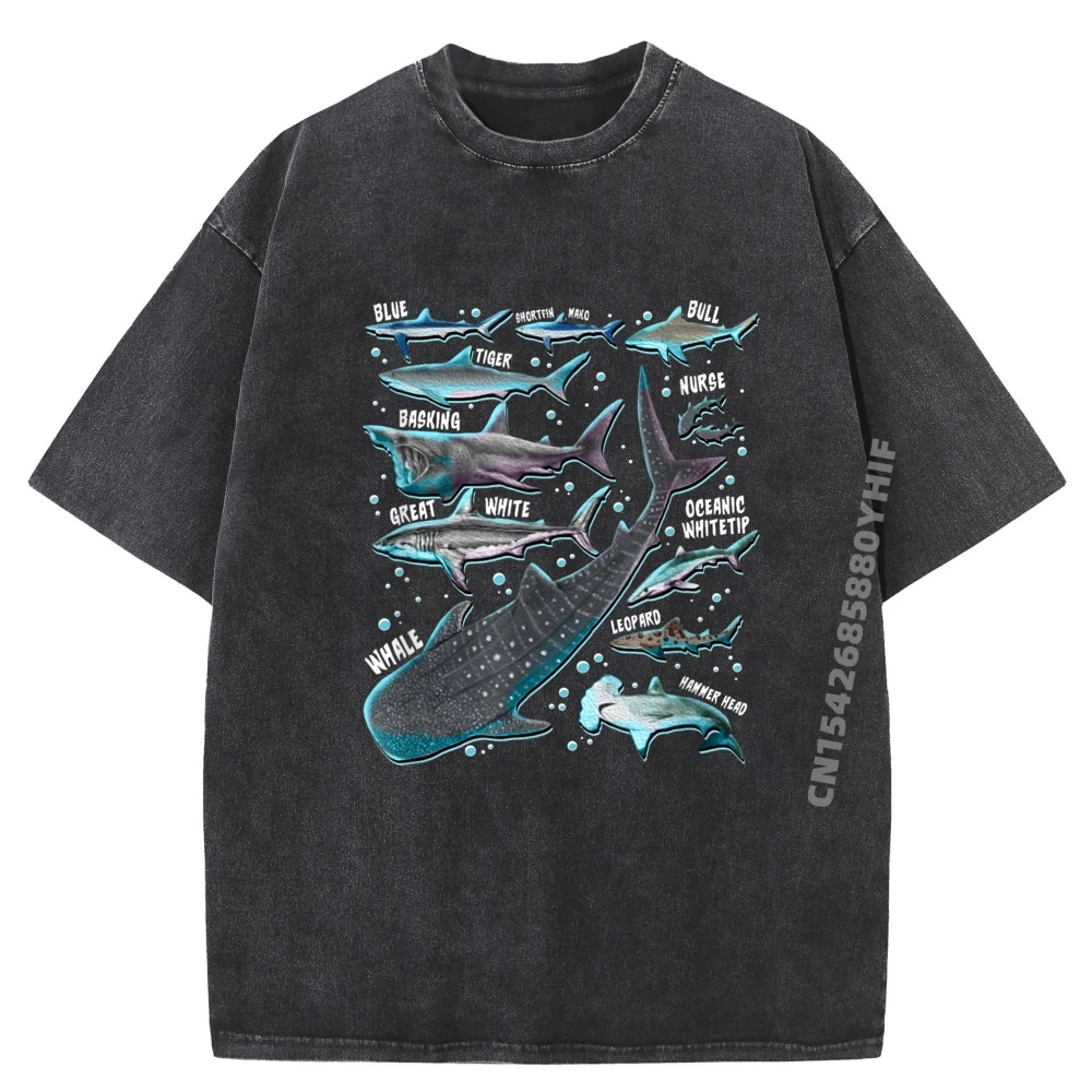 

Скидка Shark Species Shark Shark Faces футболки мужские топы футболки с графическим рисунком мужская стираная одежда в стиле ретро