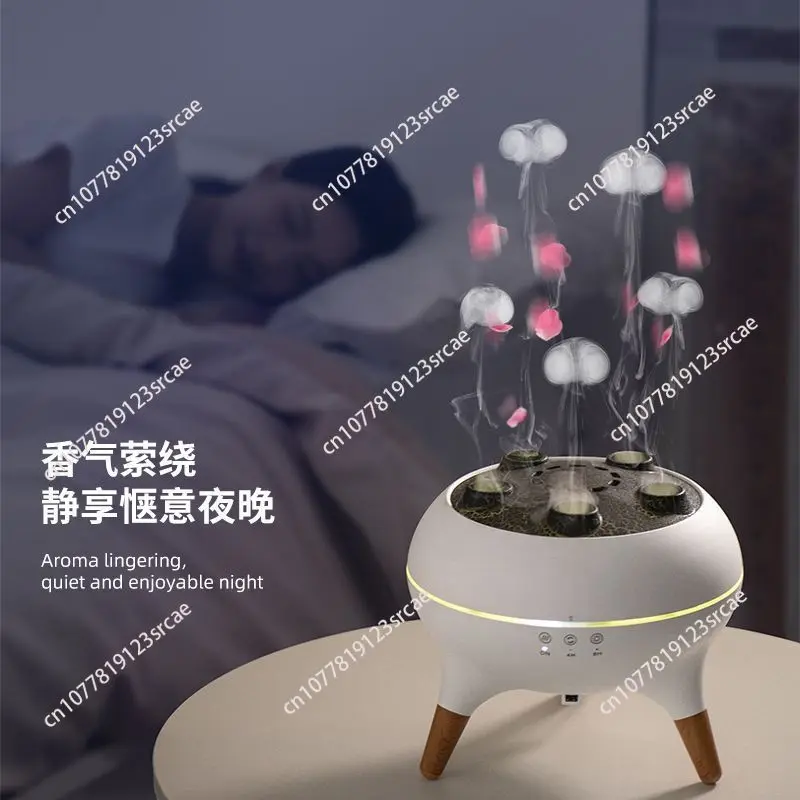 for Volcano dynamic spit ring humidifier household silent essential  plug-in  colorful lights