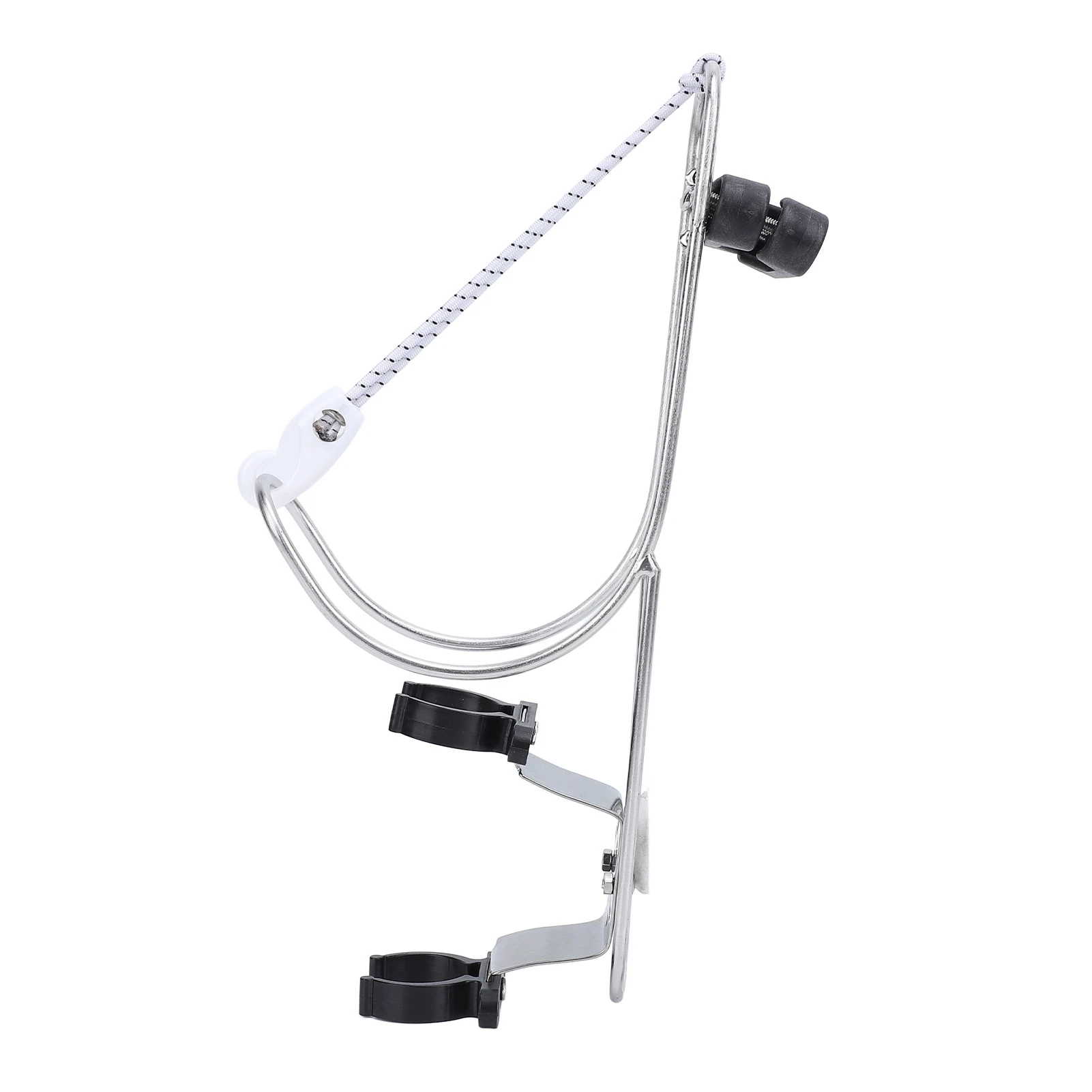 Life Buoy Ring Holder Stainless Steel Marine Horseshoe Bracket Polished Lifebuoy Ring Bracket for 22 to 25mm Rail
