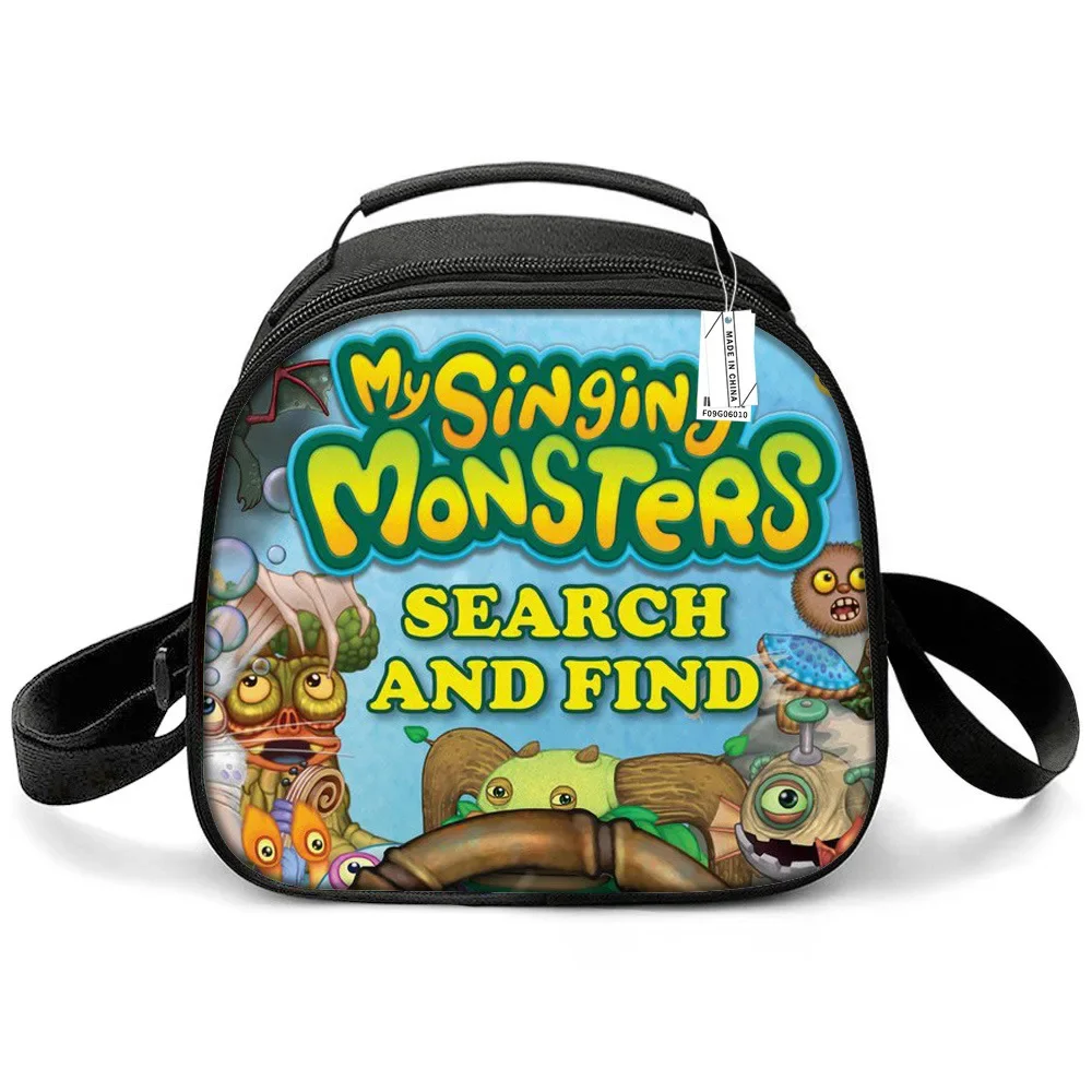 My Singing Monsters Monster Concert Primary and Secondary School Students Portable Children\'s Lunch Box Bag Best Gifts