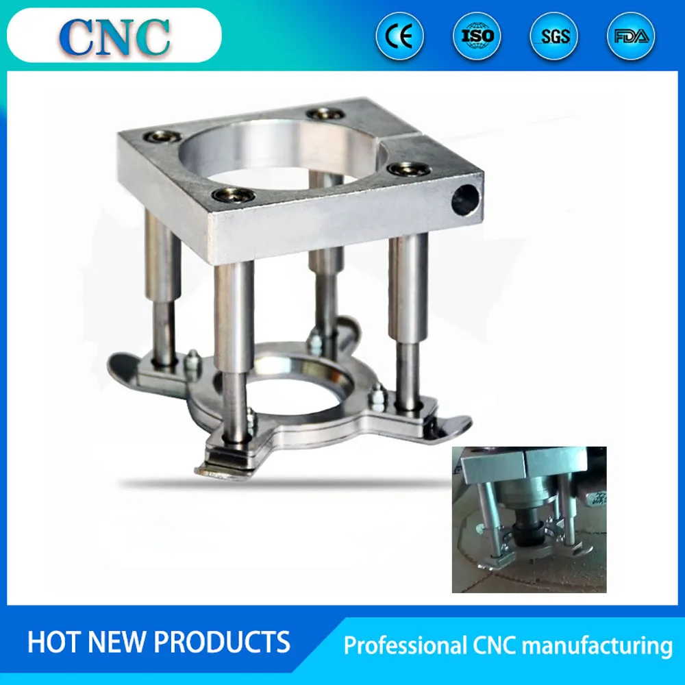 CNC table fixture engraving machine spindle motor fixed seat automatic plate press leather floating press material seat