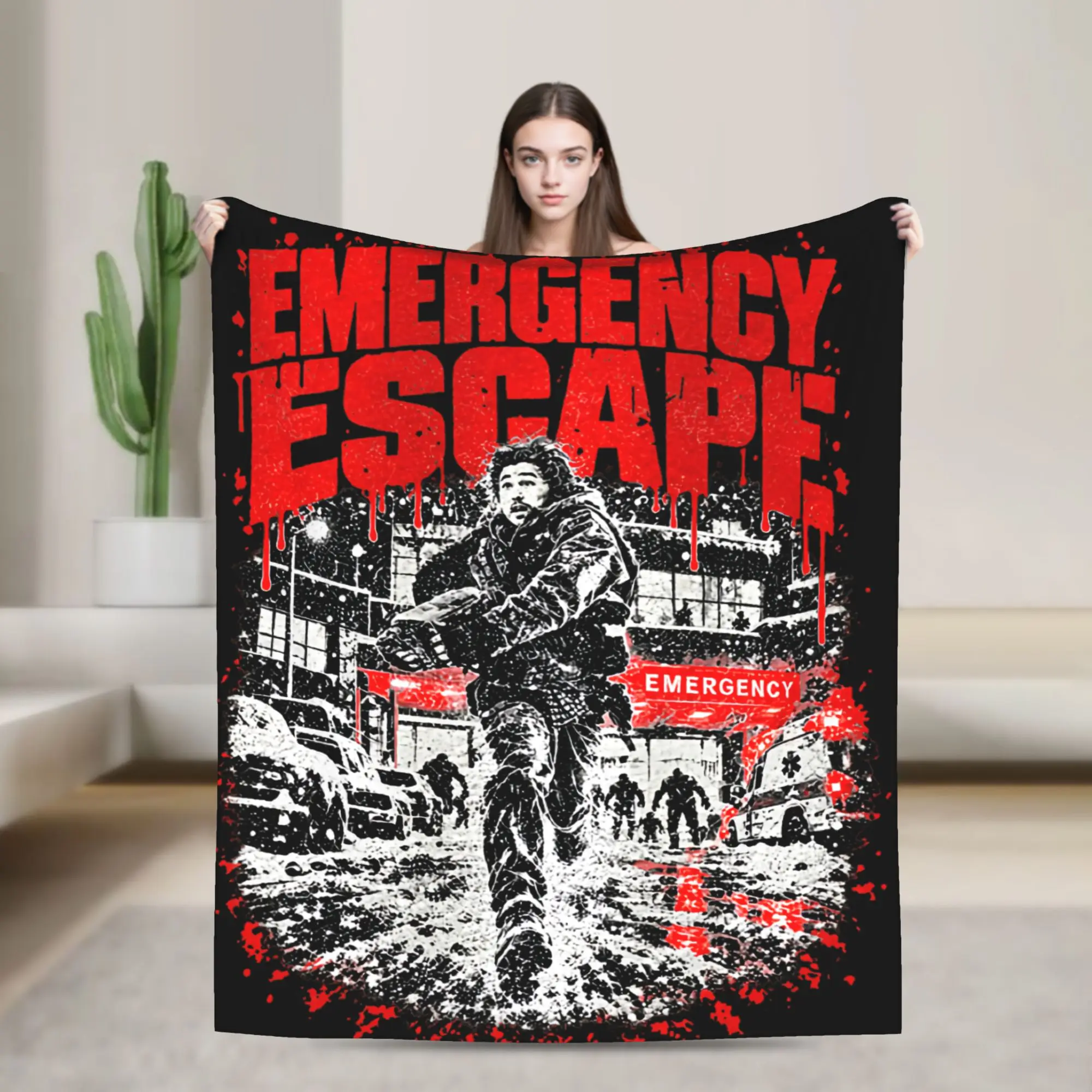 2026 Bryan Raccoon City Horror Movie, Survival Horror Blanket Flannel Summer Lightweight Throw Blanket for Bed Car Bedspreads