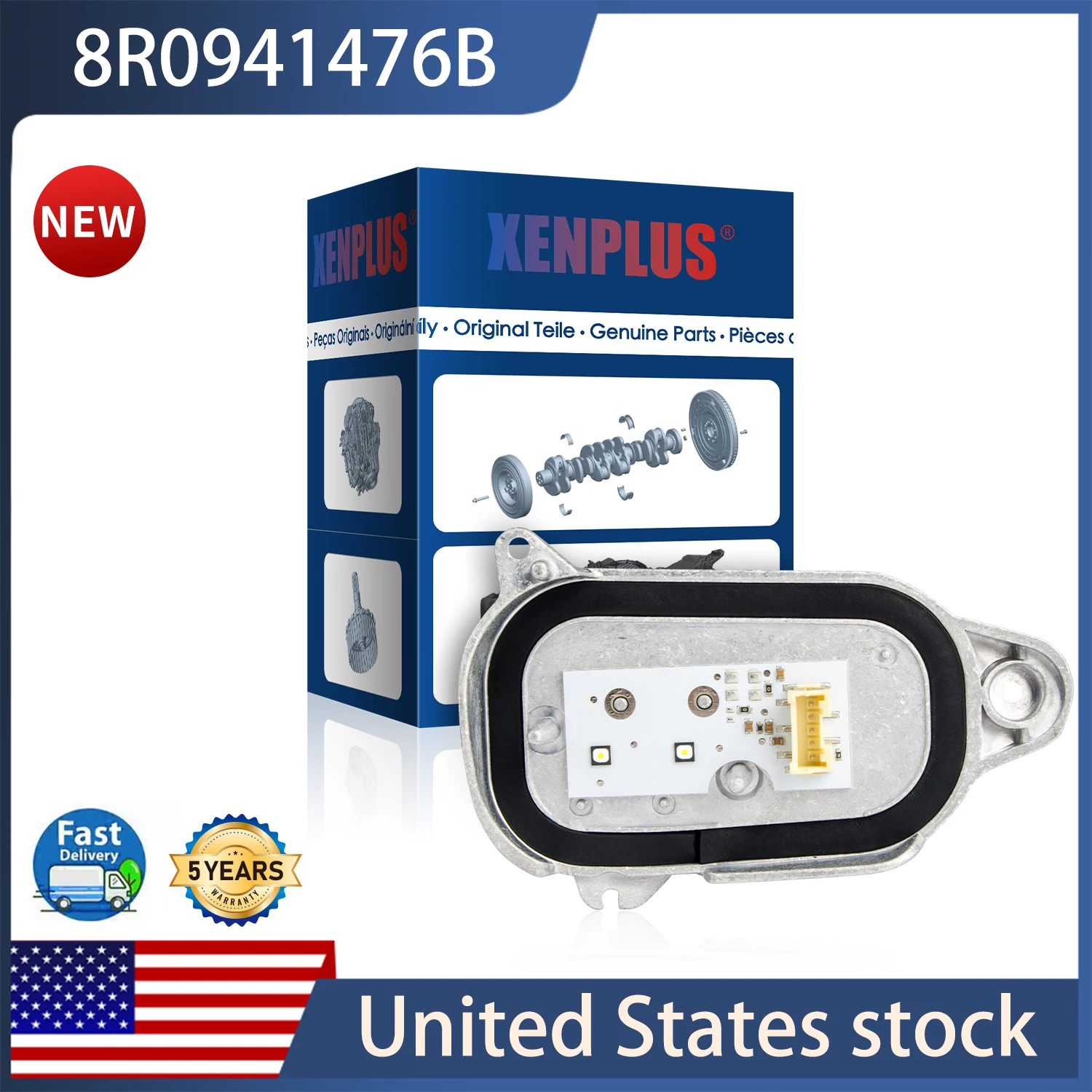 Xenplus White Lightsource DRL Modules 8R0941476B 8R0941476 for 2013-2016 OEM Audi Q5 8R right DRL light LED module