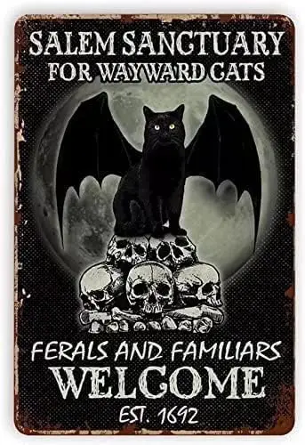 Tin Sign Sanctuary For Wayward Cats Tin Sign,vintage Metal Tin Sign For Wall Decor For Bars,restaurants,cafes Pubs