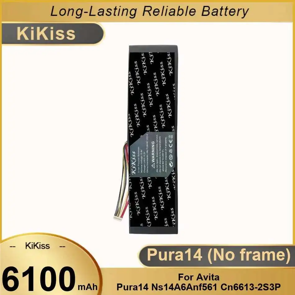 

6100Mah Long-Lasting Performance Laptop Battery Premium Replacement For Avita Pura14 NS14A6ANF561 CN6613-2S3P NO Frame