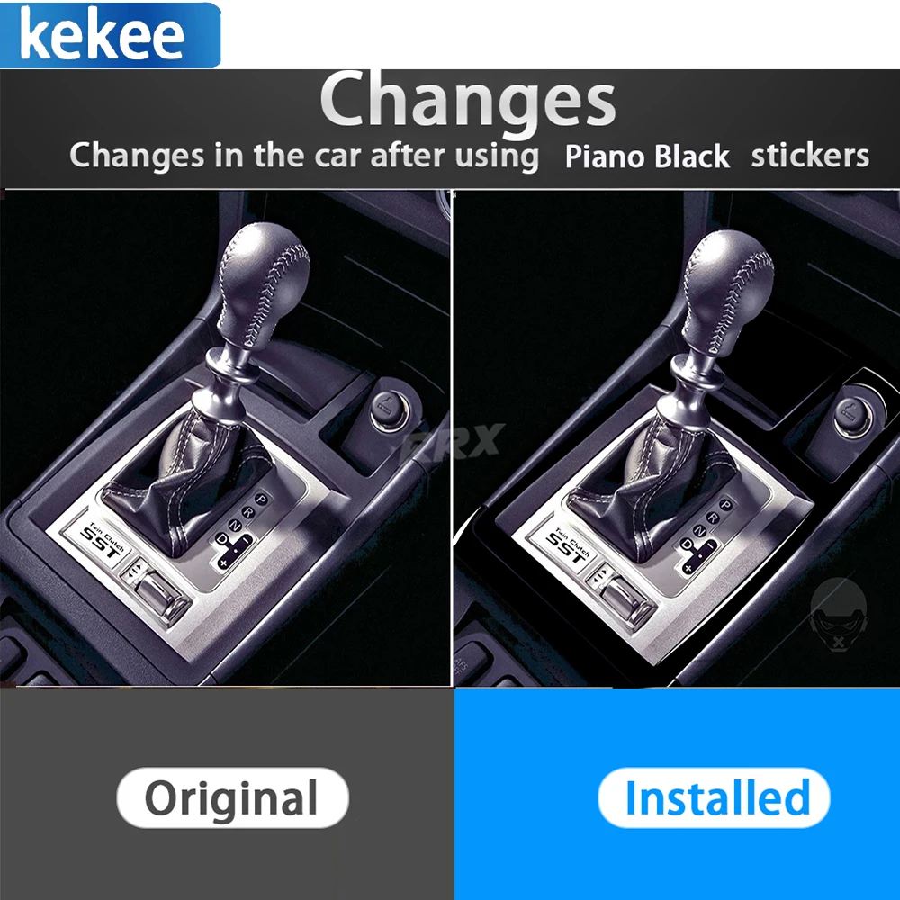 

Для Mitsubishi Lancer EVO GTS 2008 2009 2010 2011 2012-2015 пианино, черная автомобильная пепельница, переключатель передач, автомобильная внутренняя отделка, стикер, 6 шт.