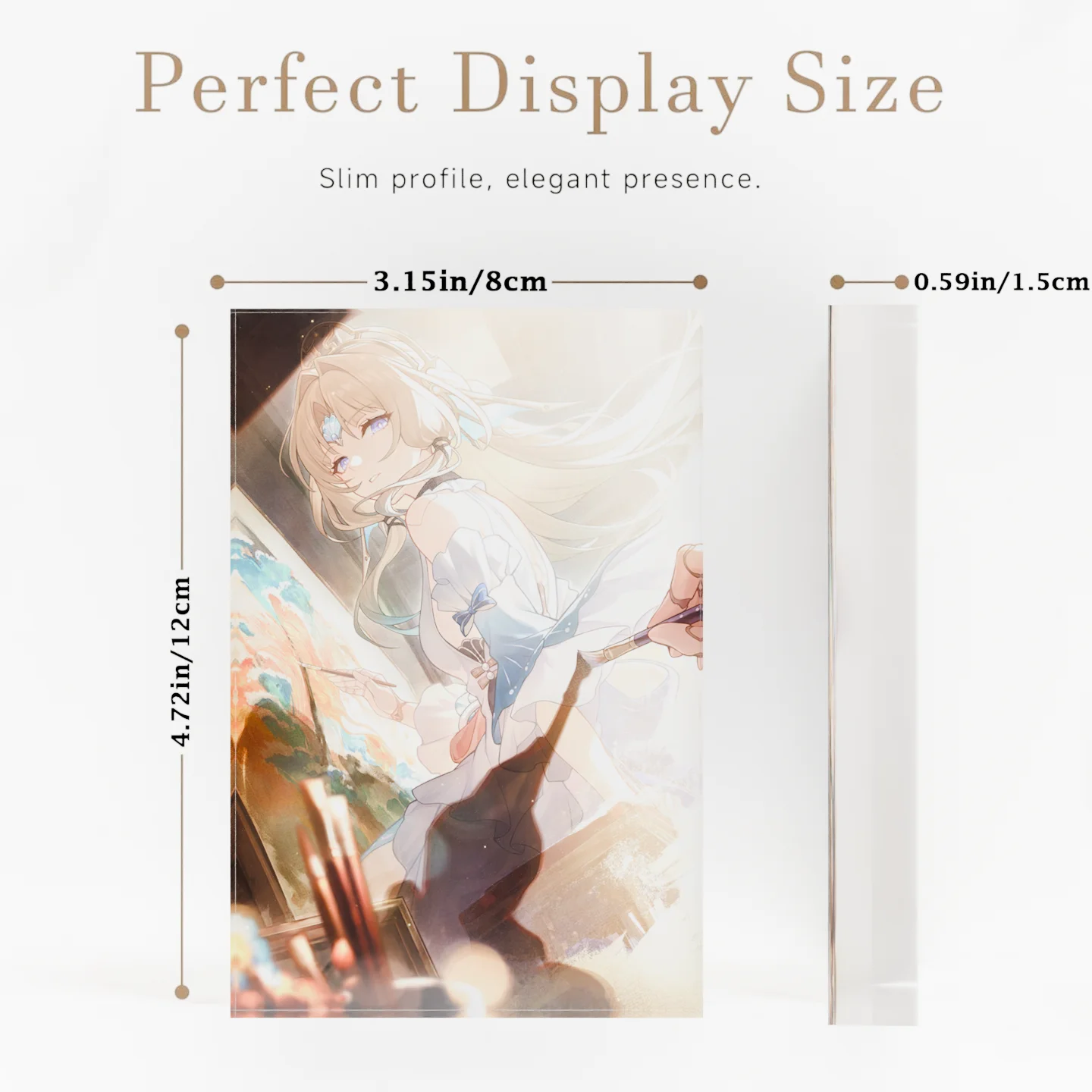 Honkai Star Rail HSR Pearl Colors for Tomorrow Clear Acrylic Block Anime Goods Desktop Ornament Anime Desk Decor Gift