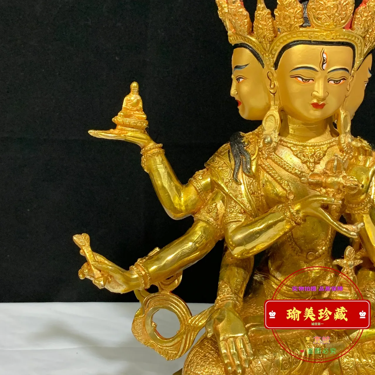 Zunsheng Buddha Mother Bodhisattva Buddha Statue Tibetan Tantra Langama One Foot 30cm Household Buddhist Hall Devotion Buddha Or
