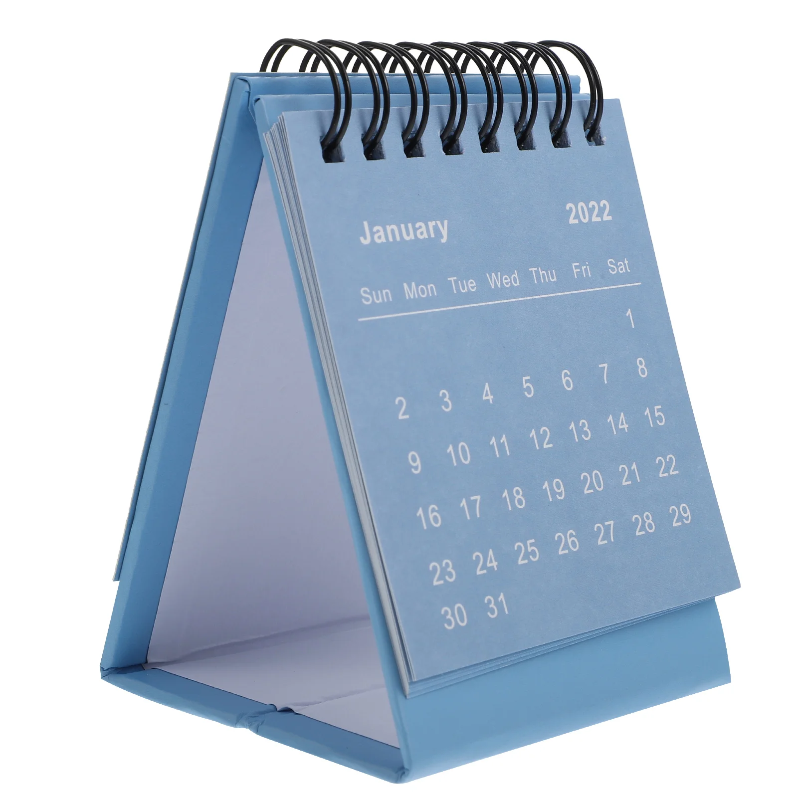 2022 Mini Desk Calendar Stylish Office Home School Schedule Planner Notepad Wall Calendar Paper Foldable Twin-Wire Thick Page