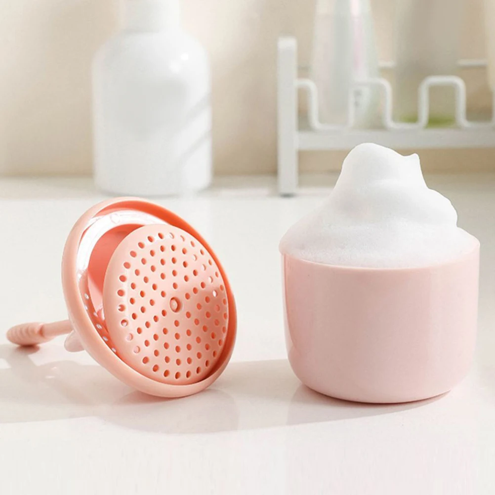 

Bear Shape Face Maker Cute Facial Bubble Dispenser Easy Grip Portable Foaming Bottle Face Wash Body Cleanser Foam Dispenser Foam