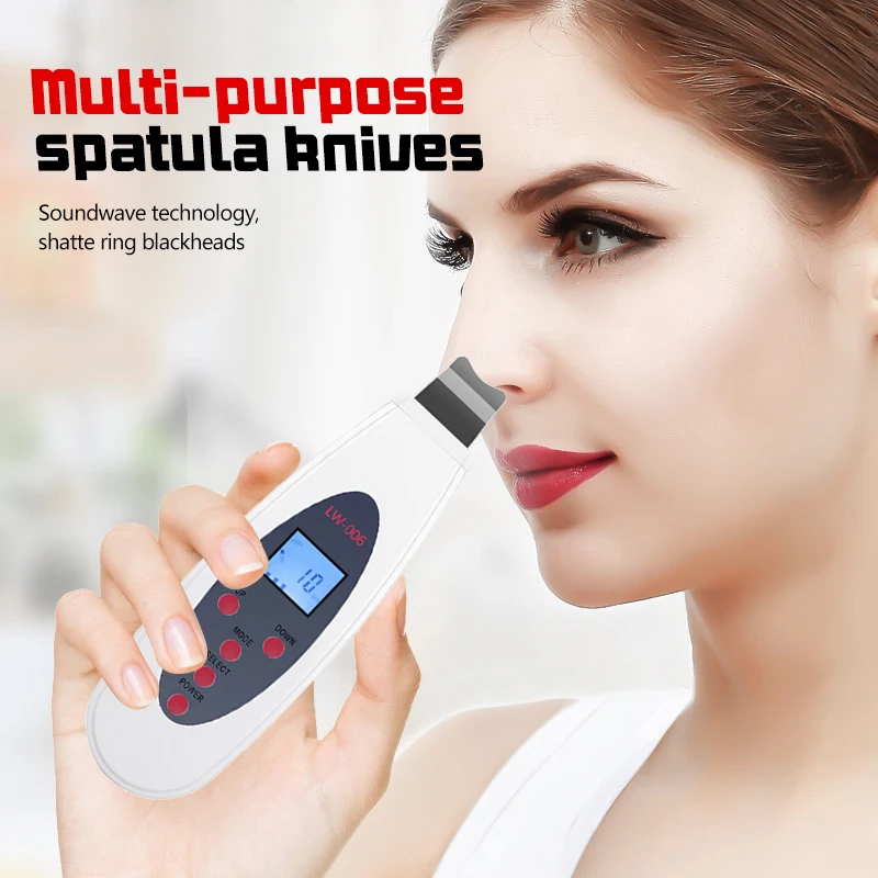 Ultrasonic Skin Deep Cleansing Machine Facial Acne Removal Rejuvenation Facial Massage Keratin Blackhead Lifting Beauty Device