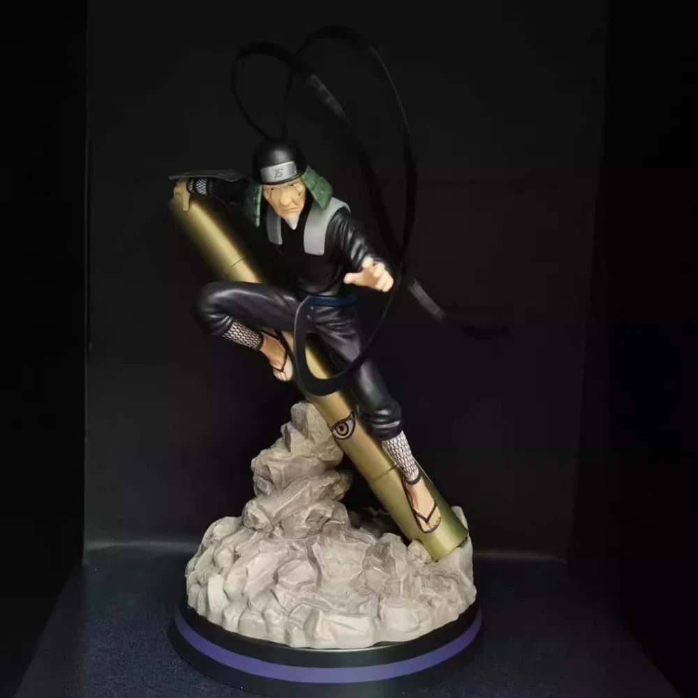 

Anime Naruto Sarutobi Hiruzen GK Third Hokage Behind The Scenes PVC Action Figure Collectible Model Doll Toy 30CM