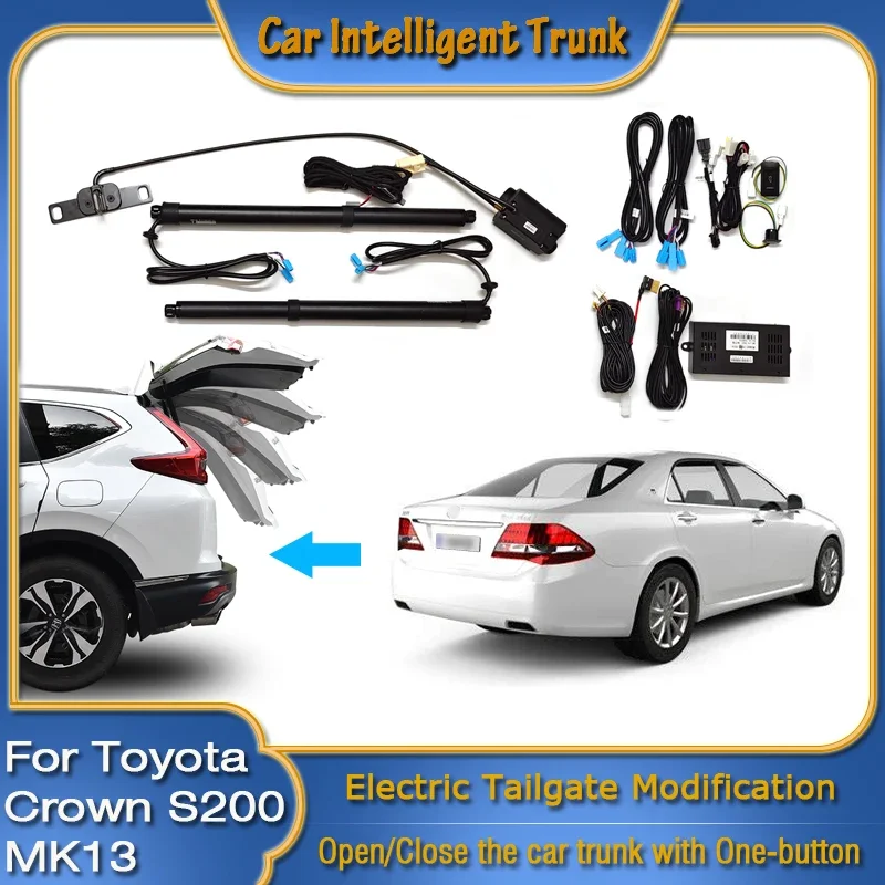 

Для Toyota Crown S200 MK13 2008 ~ 2012 автомобильный механизм открытия багажника умный электрический всасывающий задний багажник интеллектуальная подъемная стойка задней двери