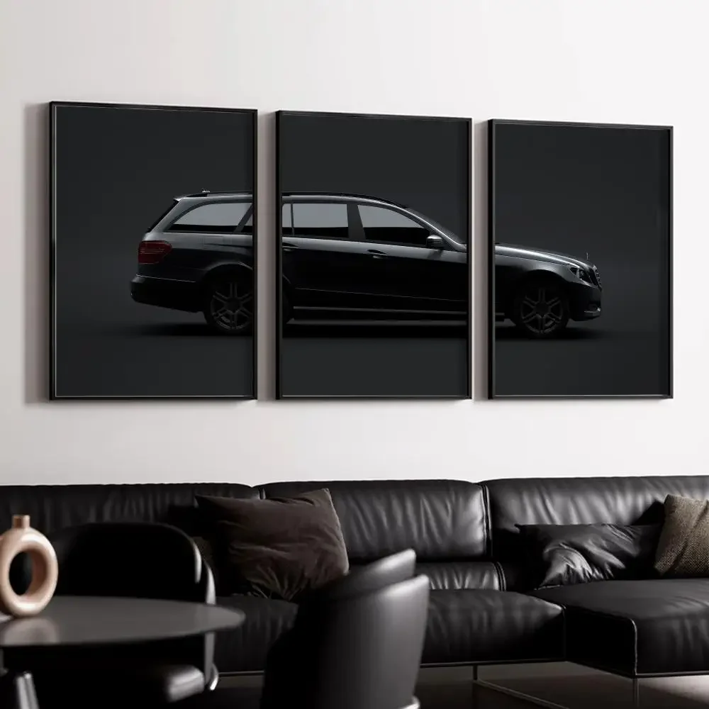 E Class E-Estate Car Painting Calligraphy Canvas Wall Art Poster Set for Bedroom Living Room Home Decor Prints Gift