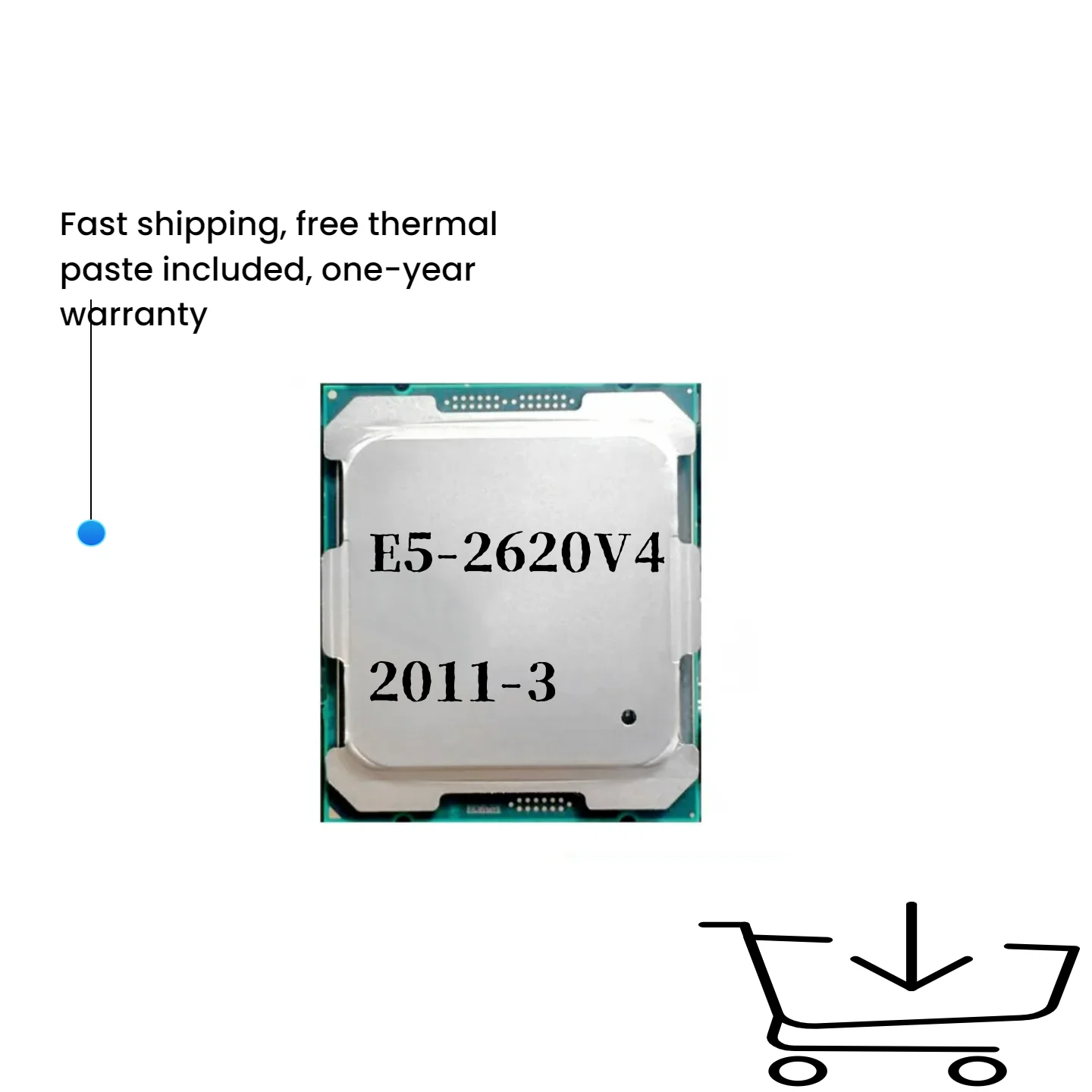 

Xeon E5 2620 V4 CPU Processor 8 CORE 2.10GHz 85W SR2R6 LGA 2011-3
