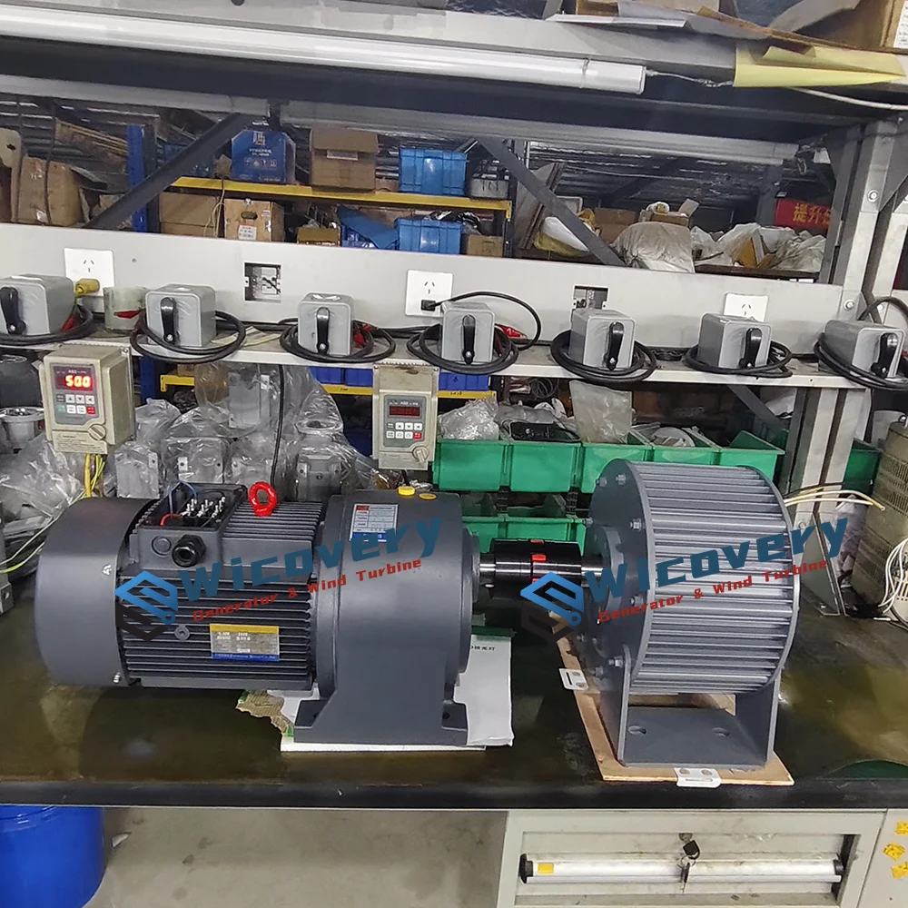 30KW 50KW 80KW 100KW Low Speed Permanent Magnet Generator 220V 380V 3 Phase AC Alternator Motor Drive Water Wind Turbine